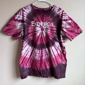 Emerica maroon tie dye tee
